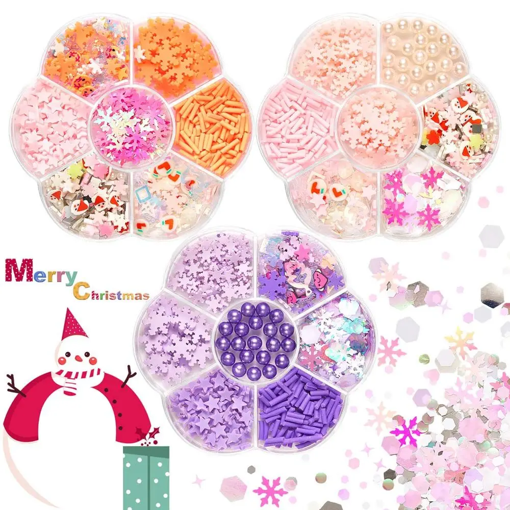 

Love Heart Manicure Accessories Snowflake Christmas Nail Decorations Nails Flakes Slice Heart Nail Art Sequins Nail Art Jewelry