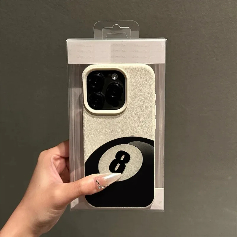 Фото Чехол для телефона с рисунком бильярдного шара №8 для iPhone 17, 16, 15, 14 Plus, 13, 12, 11 Pro Max, 17 Air, мягкий чехол из ТПУ №2