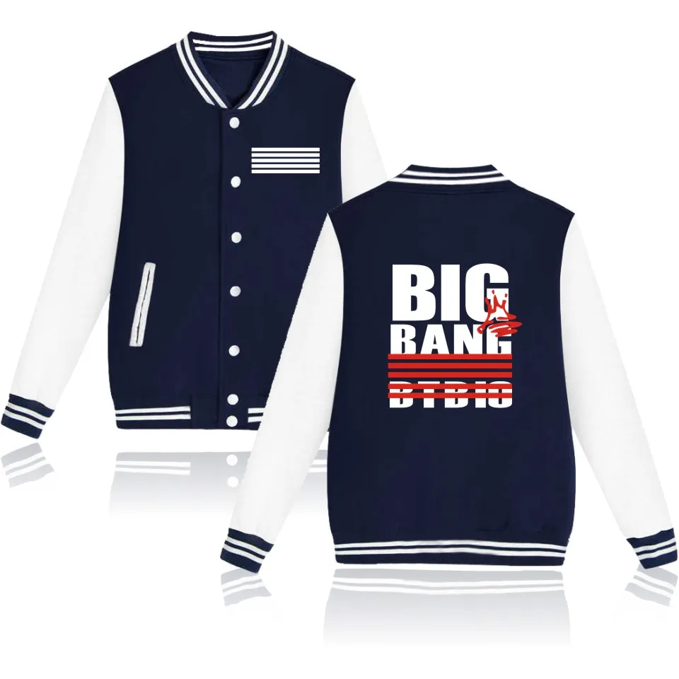 Bigbang куртка Сделано во всем мире бейсбольная униформа для женщин и мужчин Kpop