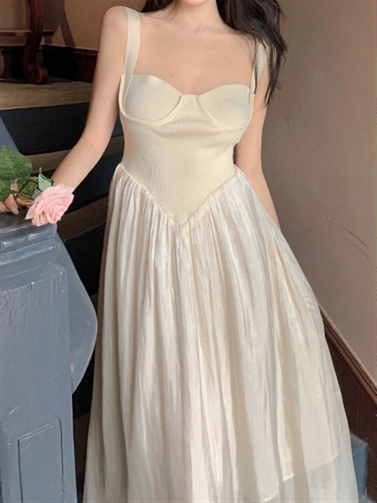 

Женский винтажный сарафан с вышивкой, однотонный пляжный сарафан без рукавов с открытой спиной в стиле бохо вечерние жевное праздничное пл...