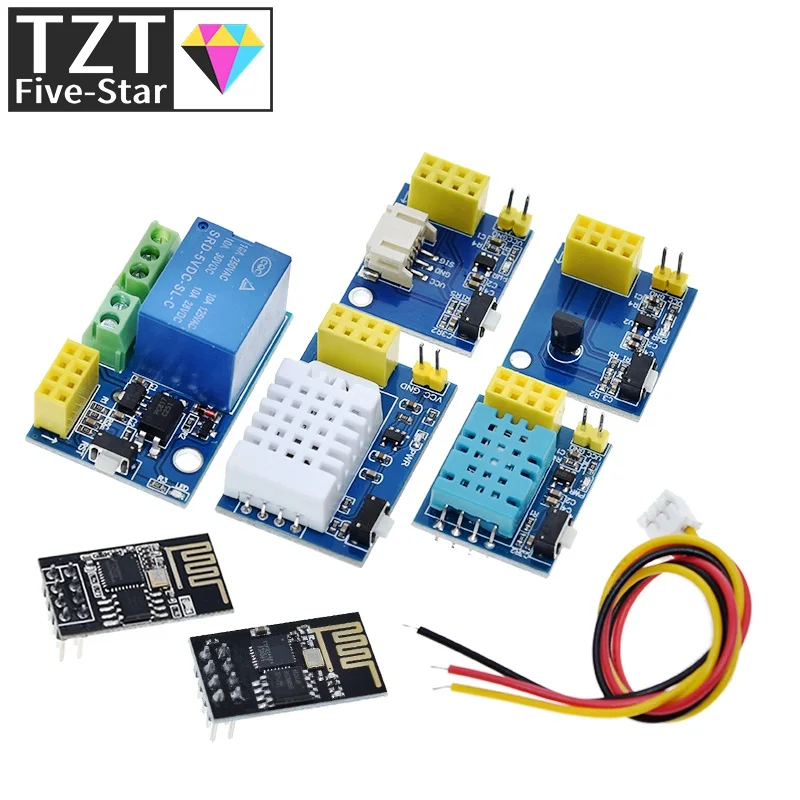 Релейный модуль ESP8266 с Wi-Fi 5 В DS18B20 DHT11 DHT22 RGB контроллер для умного дома выключатель