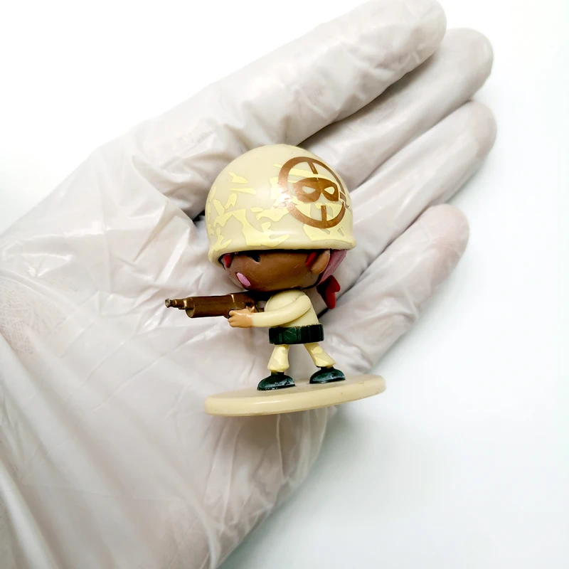 4 шт. маленькая серебряная армейская бомба зомби SWAT фигурка солдата из ПВХ модель