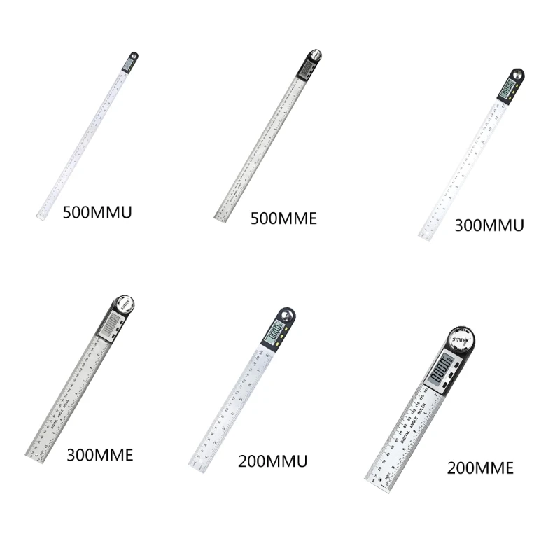 

Digital Angle Finder Protractor Digital Protractor Stainless Steel Measuring Ruler LCD-Display for Woodworking Measure