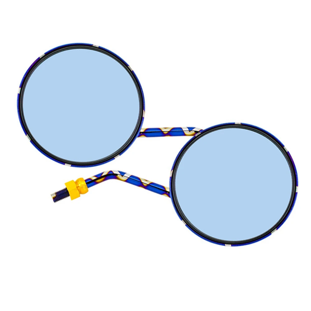 

Universal Motorcycle Electric Vehicle Modified Titanium Spotted Rearview Mirror For Kawasaki Z125 Z250 Z300 Z750 Z800 Z900 Z1000