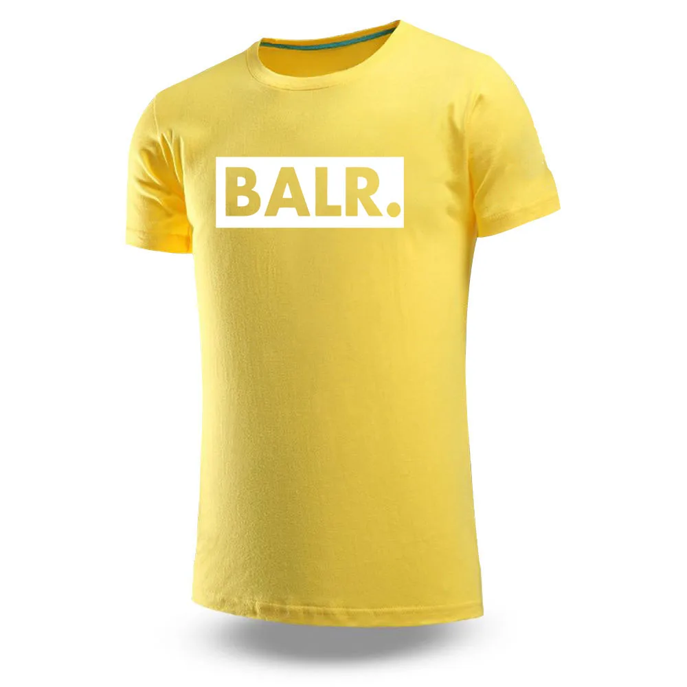 Футболка BALR мужская с принтом хлопковая модная спортивная дышащая популярная