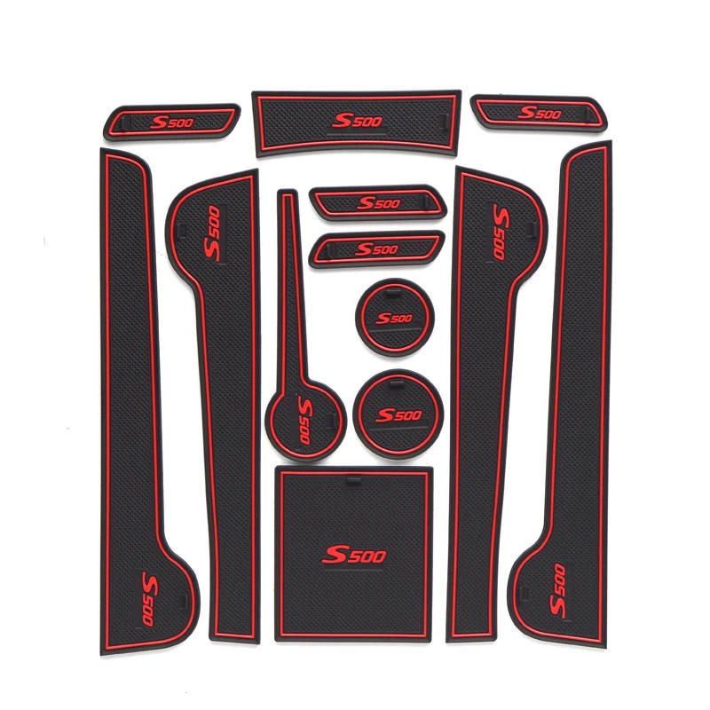 

AHHDMCL Car Door Groove Mat Gate Slot Cup Armrest Storage Pad Mat For DFM DONGFENG Fengxing S500
