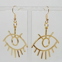 brass evil eye earrings gothic devil eye fashion jewelry gift for her birthday thank you witch style alternative jewelry