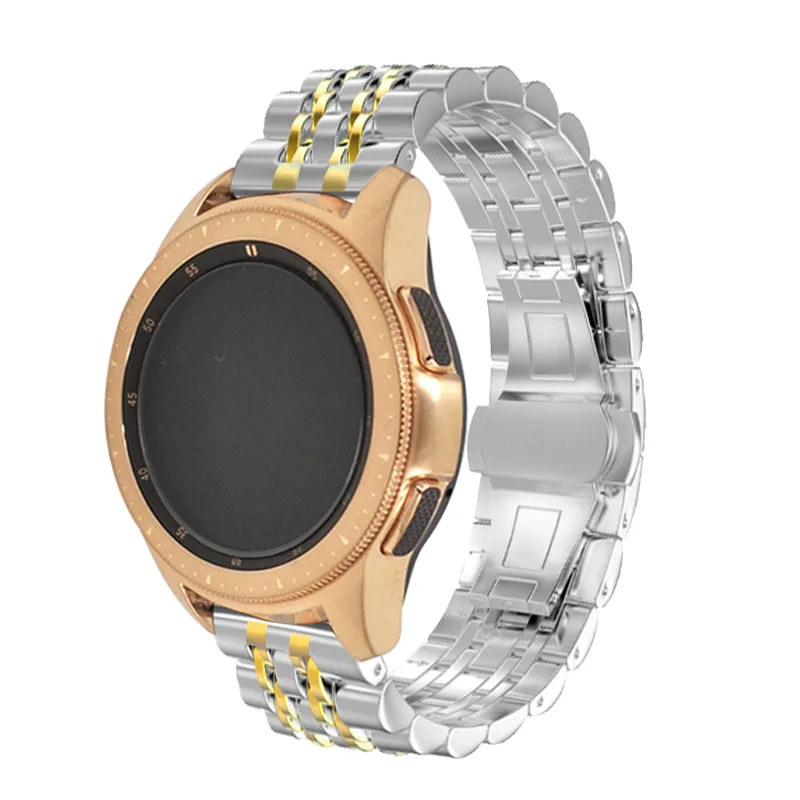 

22mm 20mm Metal Band for Samsung Watch 4/5/6 40mm 44mm 45mm Stainless Steel Bracelet Wristband for Huawei Watch 46mm/Amazfit GTR