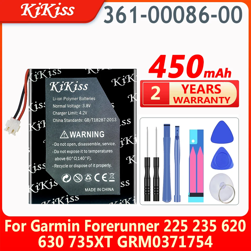 

Rechargeable Battery 361-00086-00 for Garmin Forerunner 225 235 620 630 735XT GRM0371754 GPS Sports Swatch Replacement Bateria