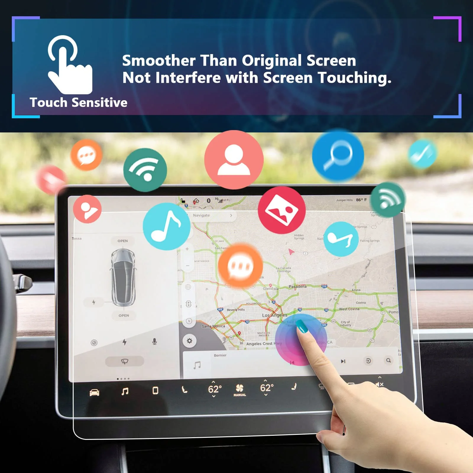 

Защитное стекло для экрана Tesla Model 3 Y