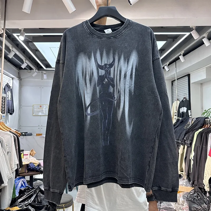 

Devil print long sleeve shirt