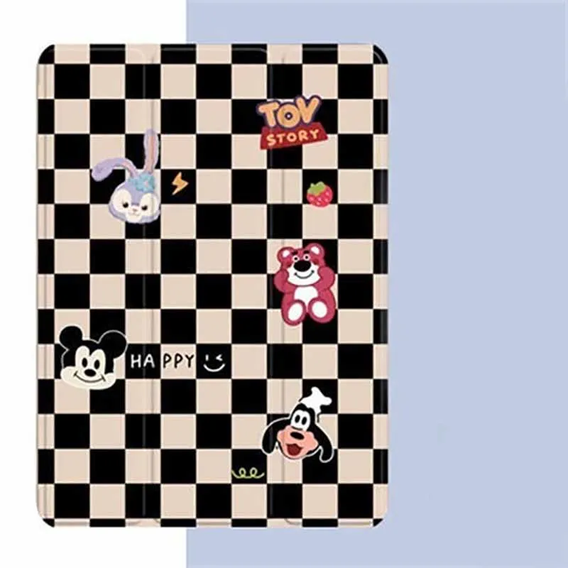 

Disney Cartoon Tablet Cover for IPad 10.2/9.7/10.5/8.3/7.9 Inch Air Mini 1/2/3/4/5/6 2020 2021 Pro Luxury Magnetic Smart Cover