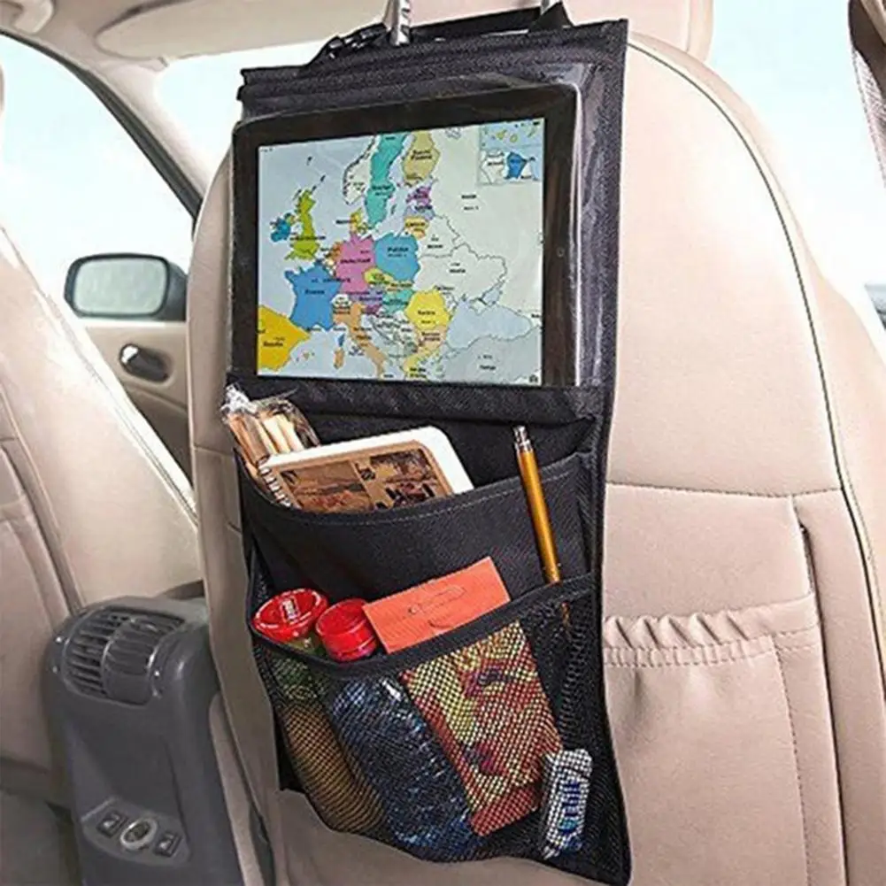 

Auto Back Car Seat Organizer Holder Multi-Pocket Travel Storage Hanging Tablet PCs Mummy Bags Baby Car Seat Ipad Hanging Bag