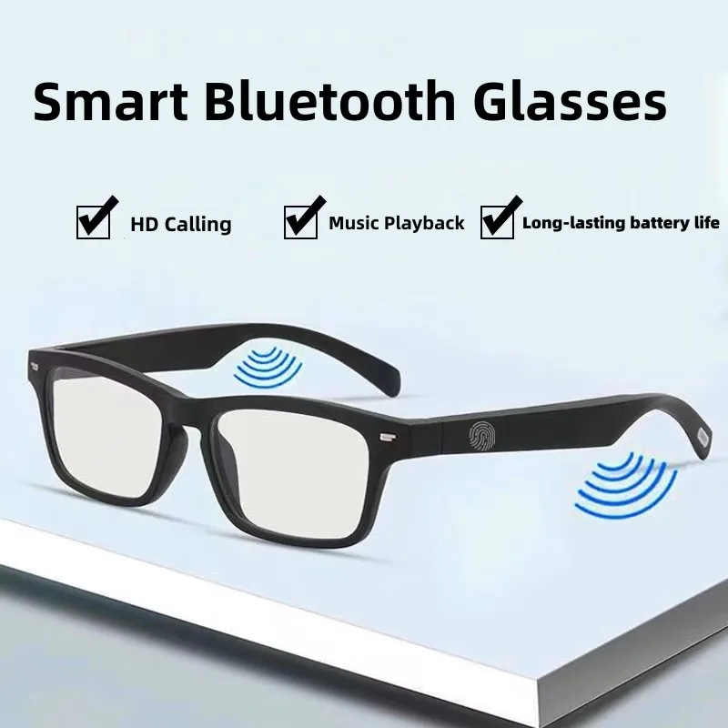 

Смарт-очки с черной технологией, беспроводные Bluetooth-очки, многофункциональные очки с защитой от синего света, для прослушивания звонков и пр...