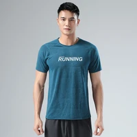summer gym shirt sport t shirt men quick drying running shirt men workout training tees fitness tops basketball breathable