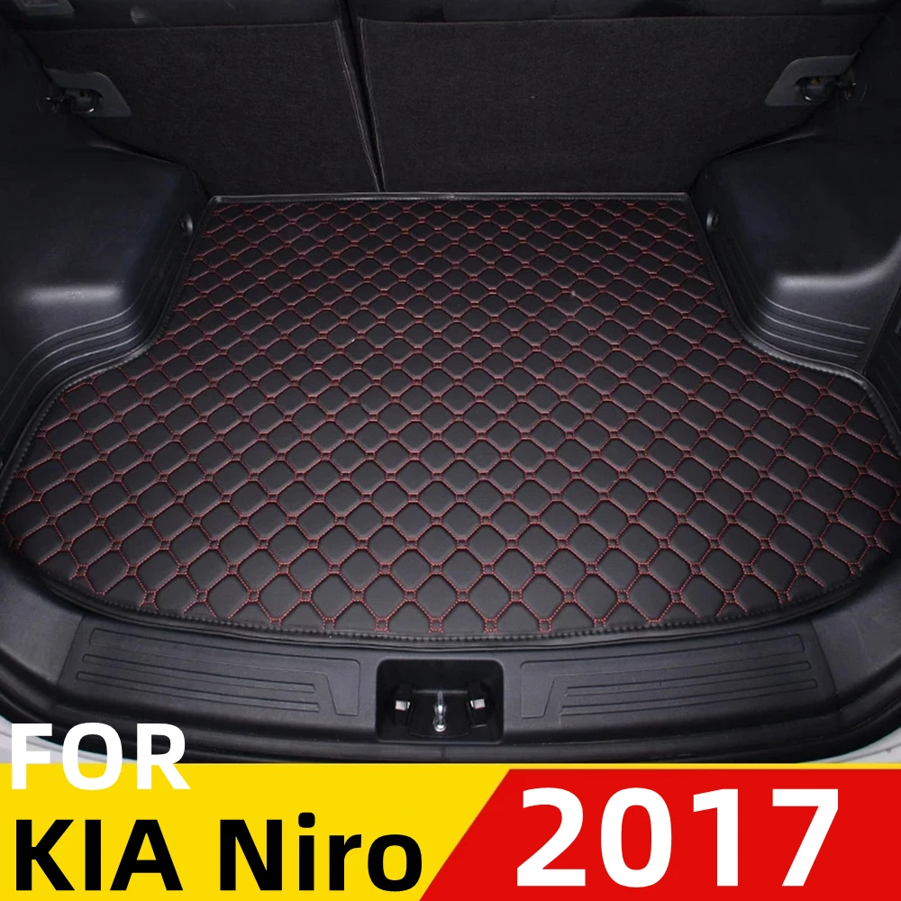 

Коврик для багажника автомобиля KIA Niro 2017, плоский боковой водонепроницаемый задний коврик для груза, коврик, аксессуары для авто, подкладка для багажника