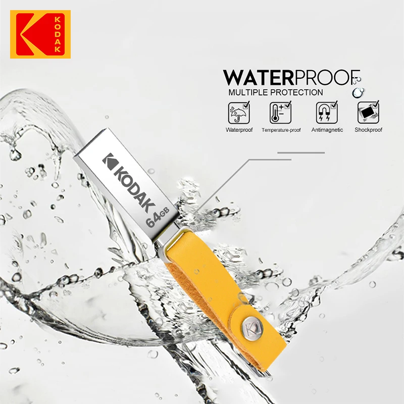 USB-флеш-накопитель KODAK компактный металлический 16-64 Гб |