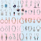 Серьги-гвоздики женские из серебра 925 пробы с ромашками, Луной и звездой