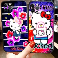 hello kitty cartoon kawaii phone cases for iphone 11 12 pro max 6s 7 8 plus xs max 12 13 mini x xr se 2020 soft tpu carcasa