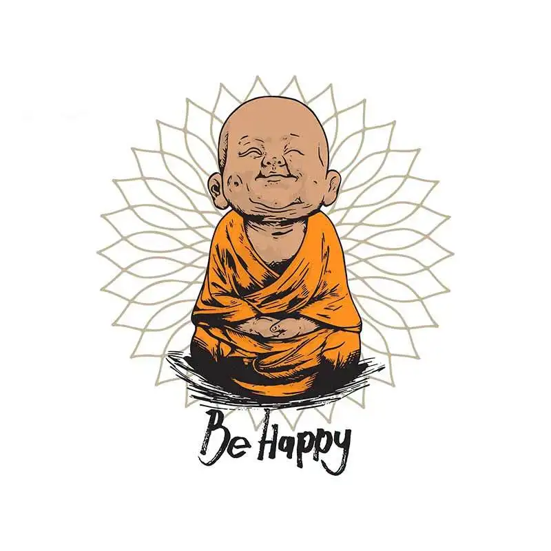 

Наклейки на автомобиль Happy Little Buddha, с защитой от УФ-лучей
