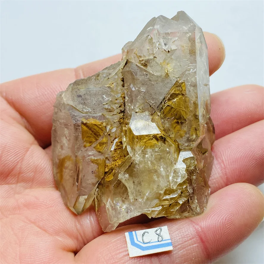 Натуральный замок из кристаллов Herkimer Diamond