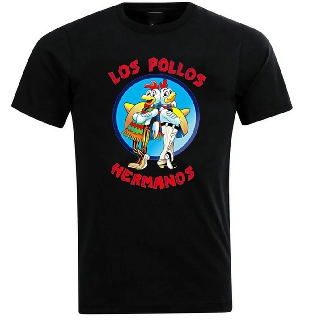 

Usa Tv Breaking Bad L-Los Pollos Hermanos T Shirt Summer Cotton T Shirts Women Mens Casual Shirts Men Clothing