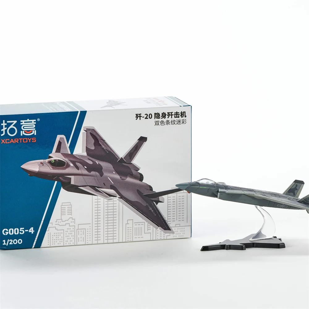 Xcartoys 1/64 J-20 Stealth Fighter Jet литые игрушки Премиум-модель автомобиля для мальчиков