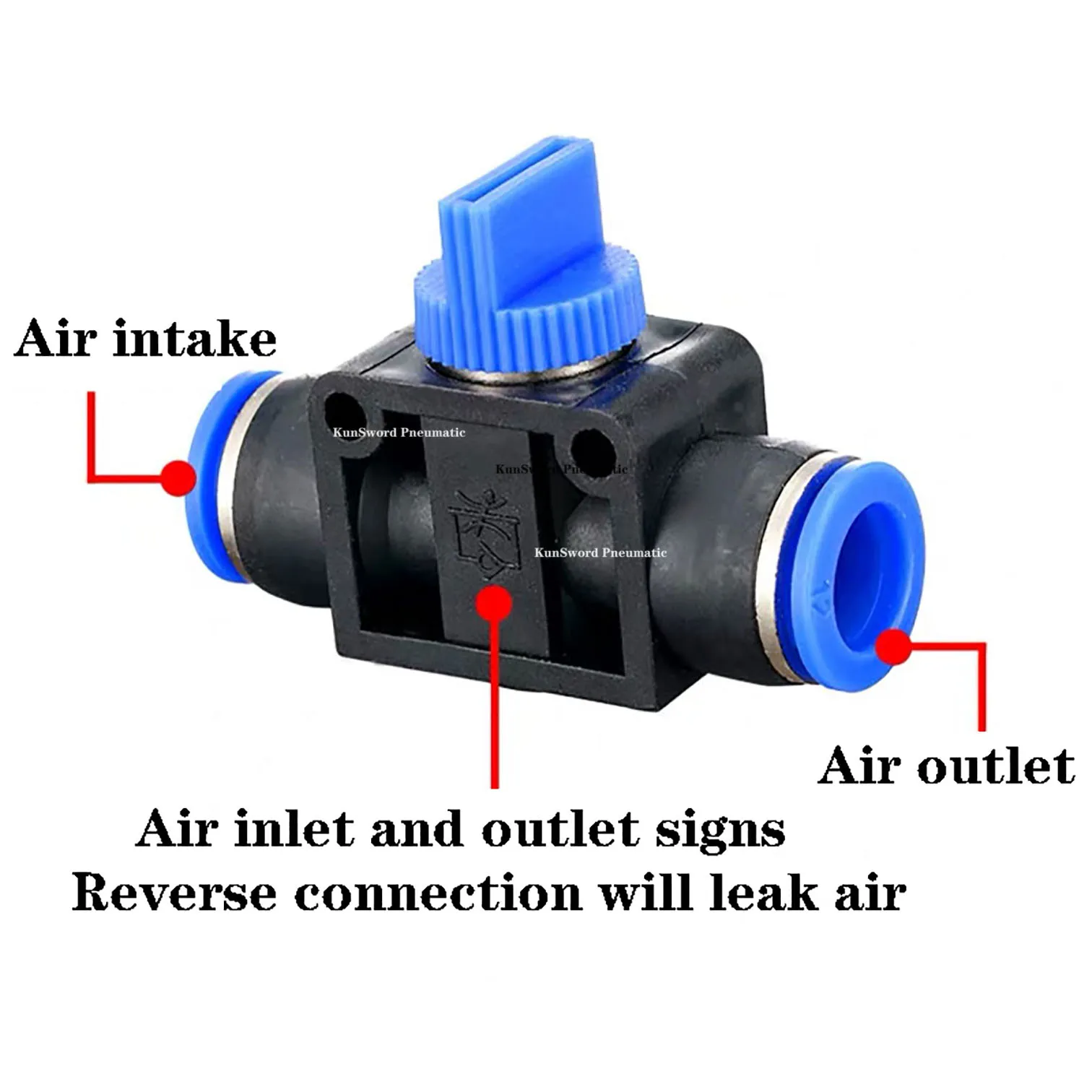 Pneumatic Quick Connector 4 6 8 10 12mm T-Type Manual Trachea Valve Plastic Hard Shell High Pressure |
