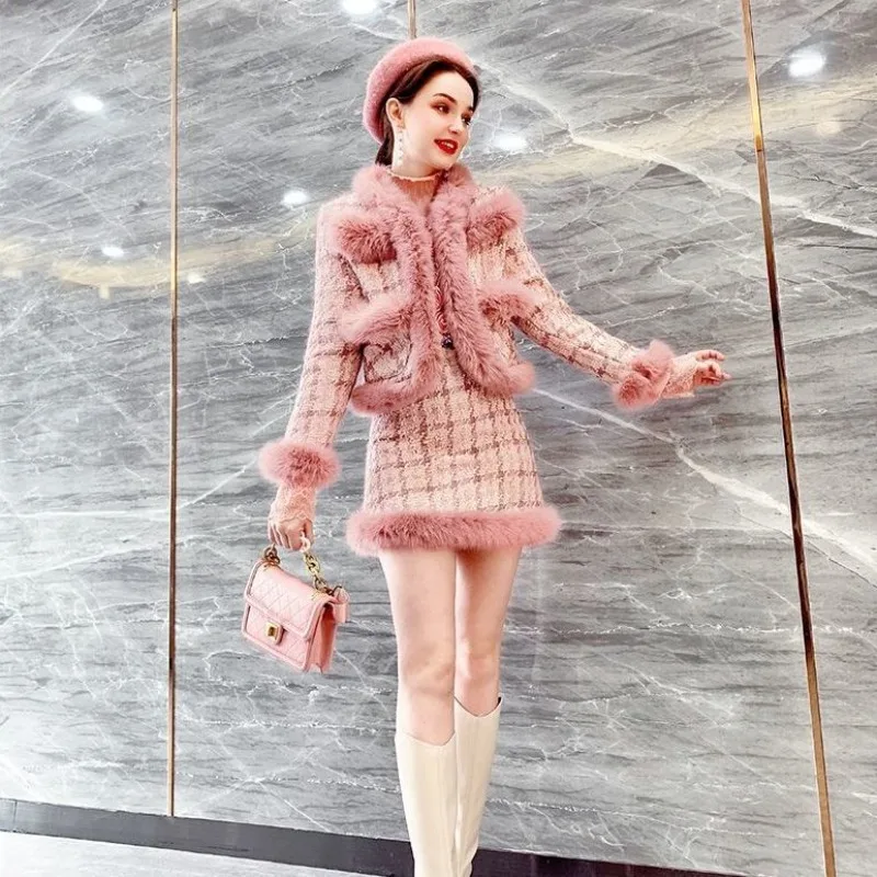 Женское платье во французском стиле темпераментная Милая ветровка и юбка для