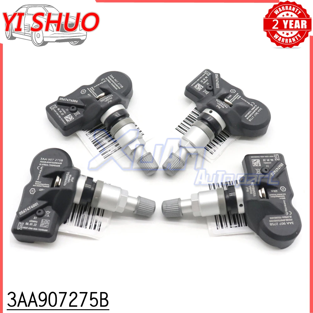Система контроля давления в шинах YiShuo TPMS 3AA907275B для Volkswagen CC Tiguan Passat 2007-2015 433 МГц