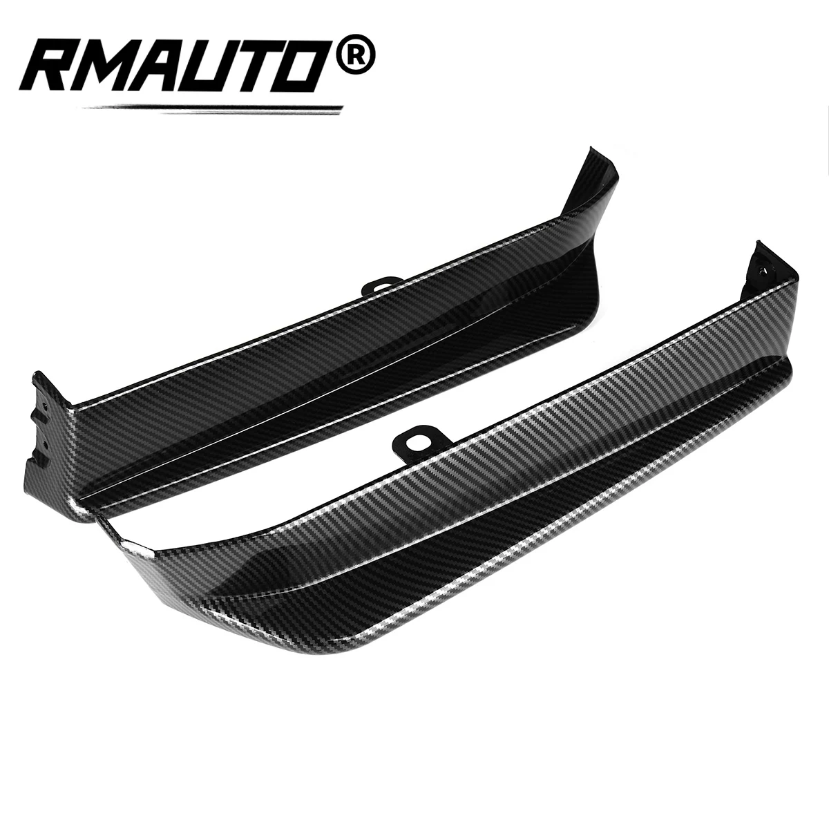 

Carbon Fiber Look 2x Car Rear Bumper Lip Aprons Spats Splitters Diffuser Canard Protector For Subaru Impreza WRX STI 2015-2019