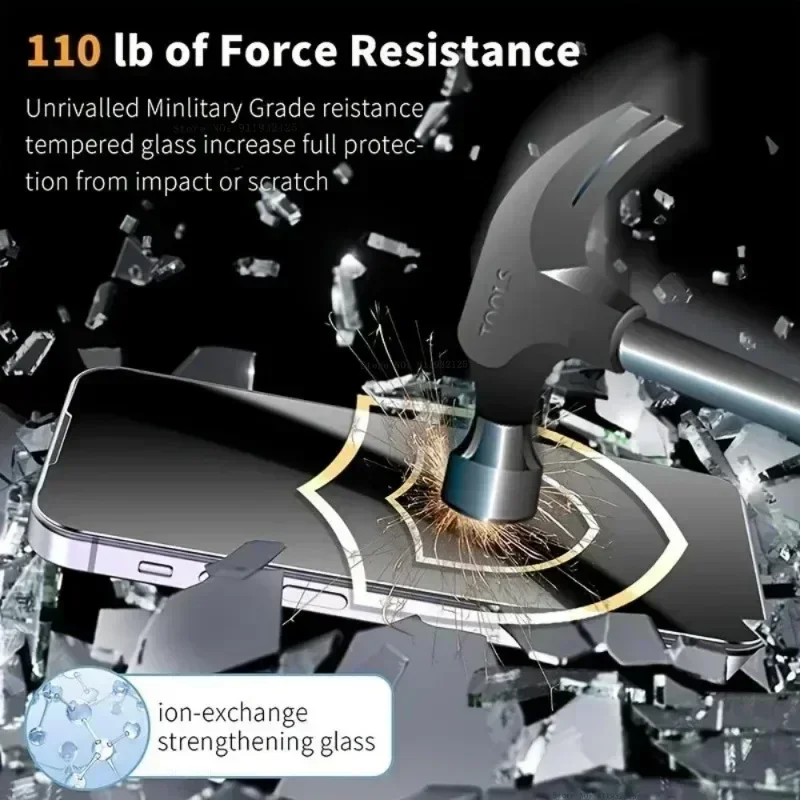 Антишпионская пленка из закаленного стекла для Redmi A3x A2 A1 Plus A4 K50i 5G комплект