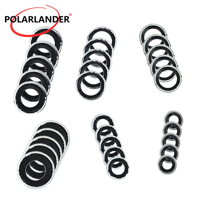 

A/C Compressor Sealing Gasket Washer Set 30pcs Assortment Repair Tool Air Conditioner Pump Washer O Ring