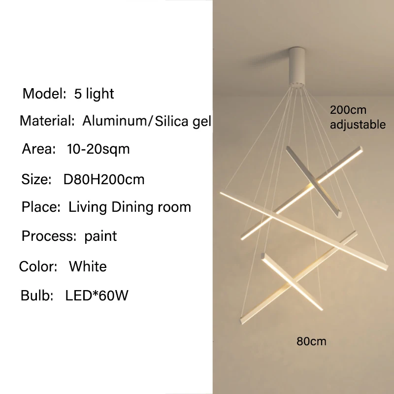 

LED люстра LNLZ черная/белая