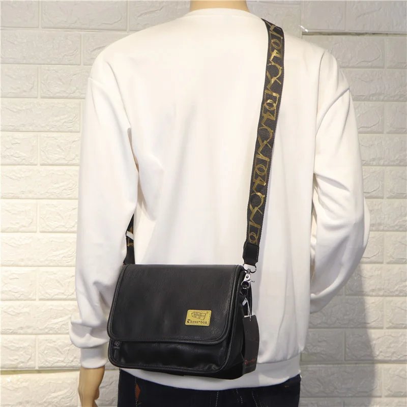 

Korean version men's diagonal small bag leisure color belt men's and women's single shoulder bag Japan and South Korea
