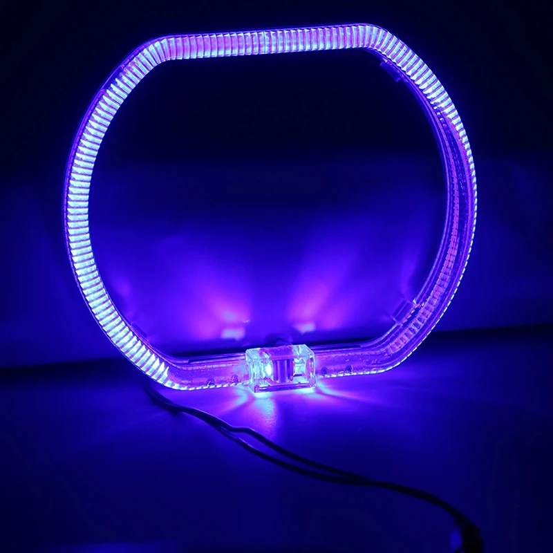 76 Мм Квадратные Светодиодные Ангельские Глаза С Акриловыми Крышками Набор Колец