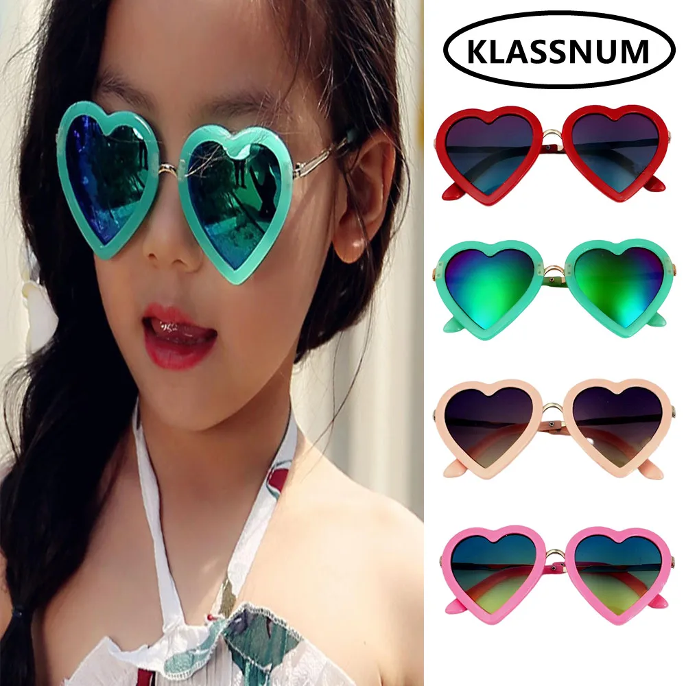 

Children Cute Heart Shape Polarized Sunglasses Boys Girls Outdoor Sun Protection Glasses Kids UV400 Sunglasses Travel Goggles