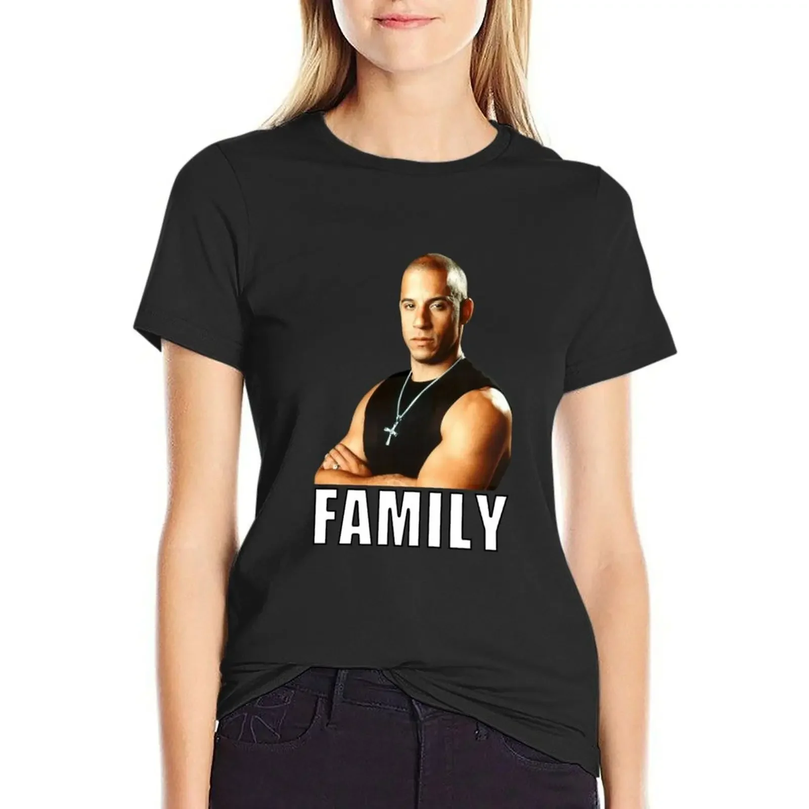 Классическая футболка Dom Toretto с надписью Форсаж семья женская одежда в стиле