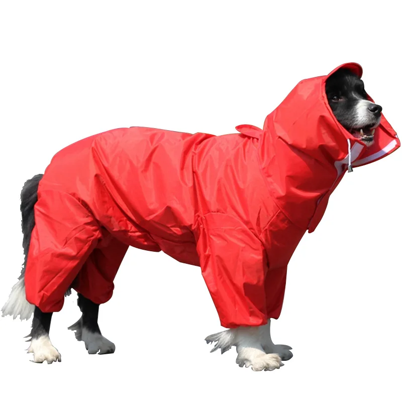 

New Large Dog Raincoat Rain Jacket Jumpsuit Waterproof Pet Coat Clothes Rainwear For Pet Big Husky Small Medium Puppy Dogs