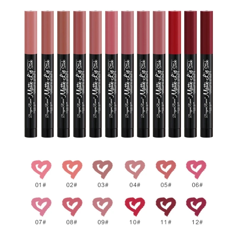 

Women Makeup Lip Gloss Waterproof Lip Liner Matte Velvet Lipstick Long Lasting Non-stick Cup Cosmetic Girl