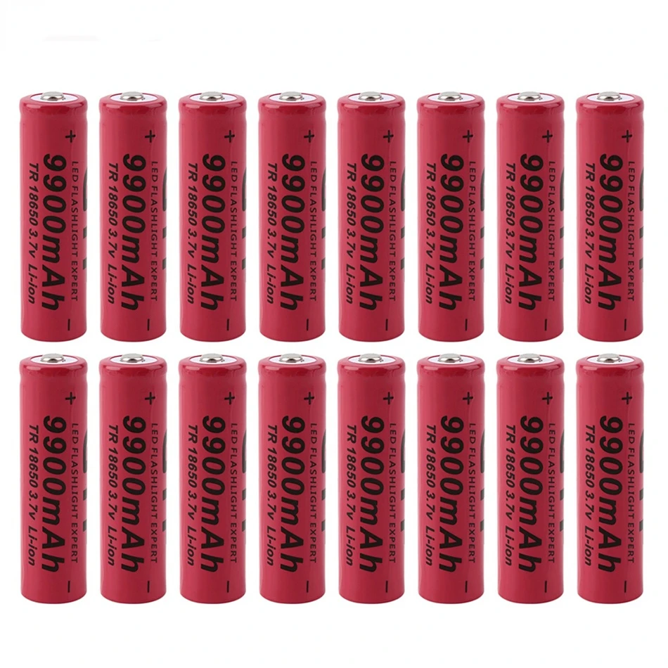 

2023 New 18650 Battery 3.7v 9900mAh Rechargeable Battery 18650 for Flashlight LED Lamp Toy Mouse Mp3 Battery+free Shipping
