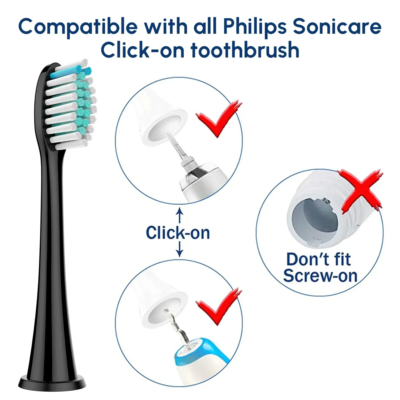 12/20 шт. сменные головки для электрической зубной щетки Philips Sonicare
