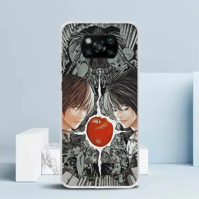 Чехол N-Note D-Death Anime Ryuk с мягкой обложкой для Xiaomi Poco M8 M7 X7 X6 X5 Pro F7, Redmi 15 15C 13 13C 12 12C 10 10C с принтом (art.: 3920db0bc020d) - 3920db0bc020d