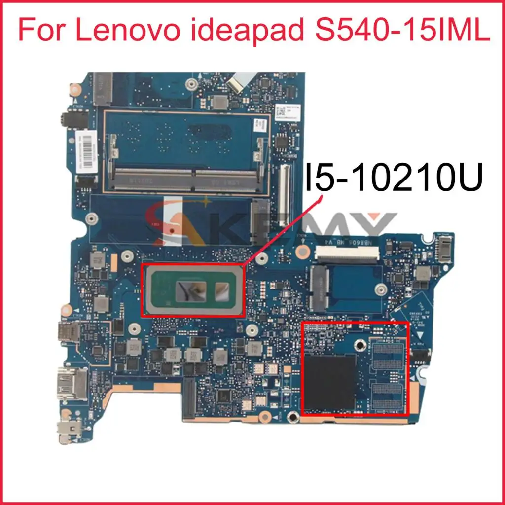 Материнская плата для ноутбука Lenovo ideapad S540-15IML с ЦП I5-10210U SRGKY 4 Гб RAM FRU: 5B20S42998 DDR4 100% полностью протестирована