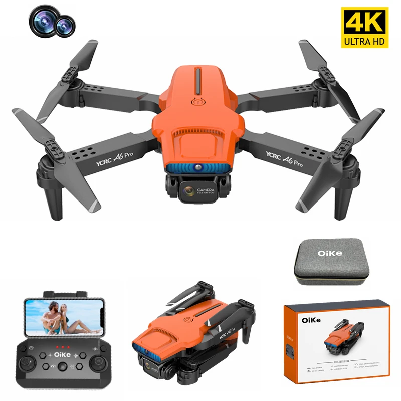 

Квадрокоптер EQB & Oike с камерой 4K и двойной HD-камерой, Wi-Fi, FPV