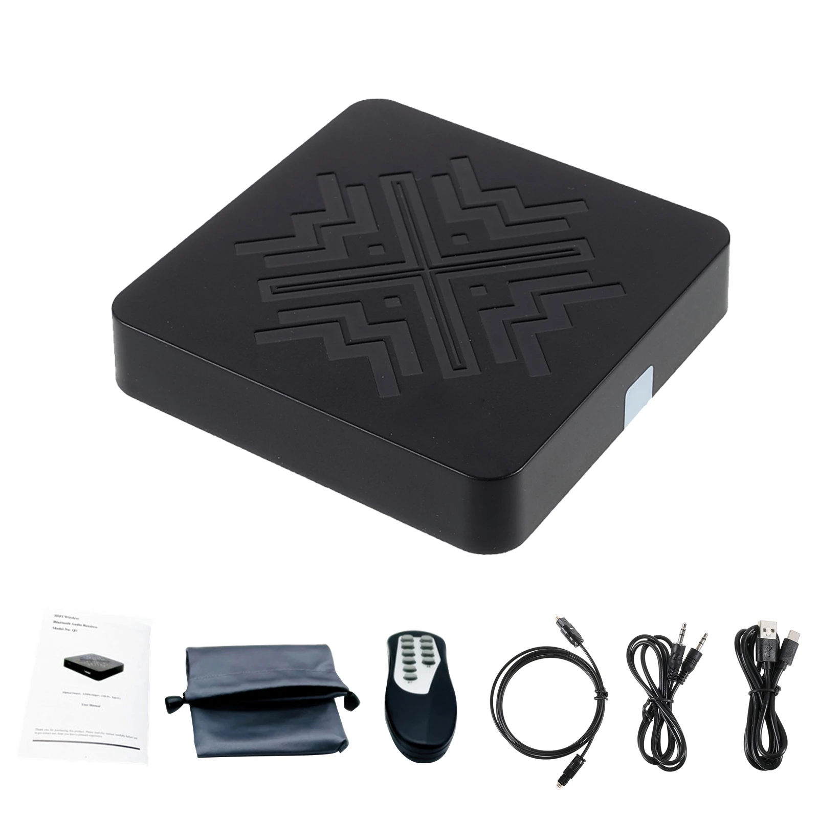 

3.5MM Output Adapter Portable Audio Receiver Home U Disk -compatible Digital HiFi Wireless Music Streaming ABS Aux