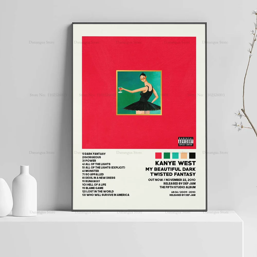 Kanye West Donda Выпускной красивый скрученный музыкальный альбом Обложка плакат HD