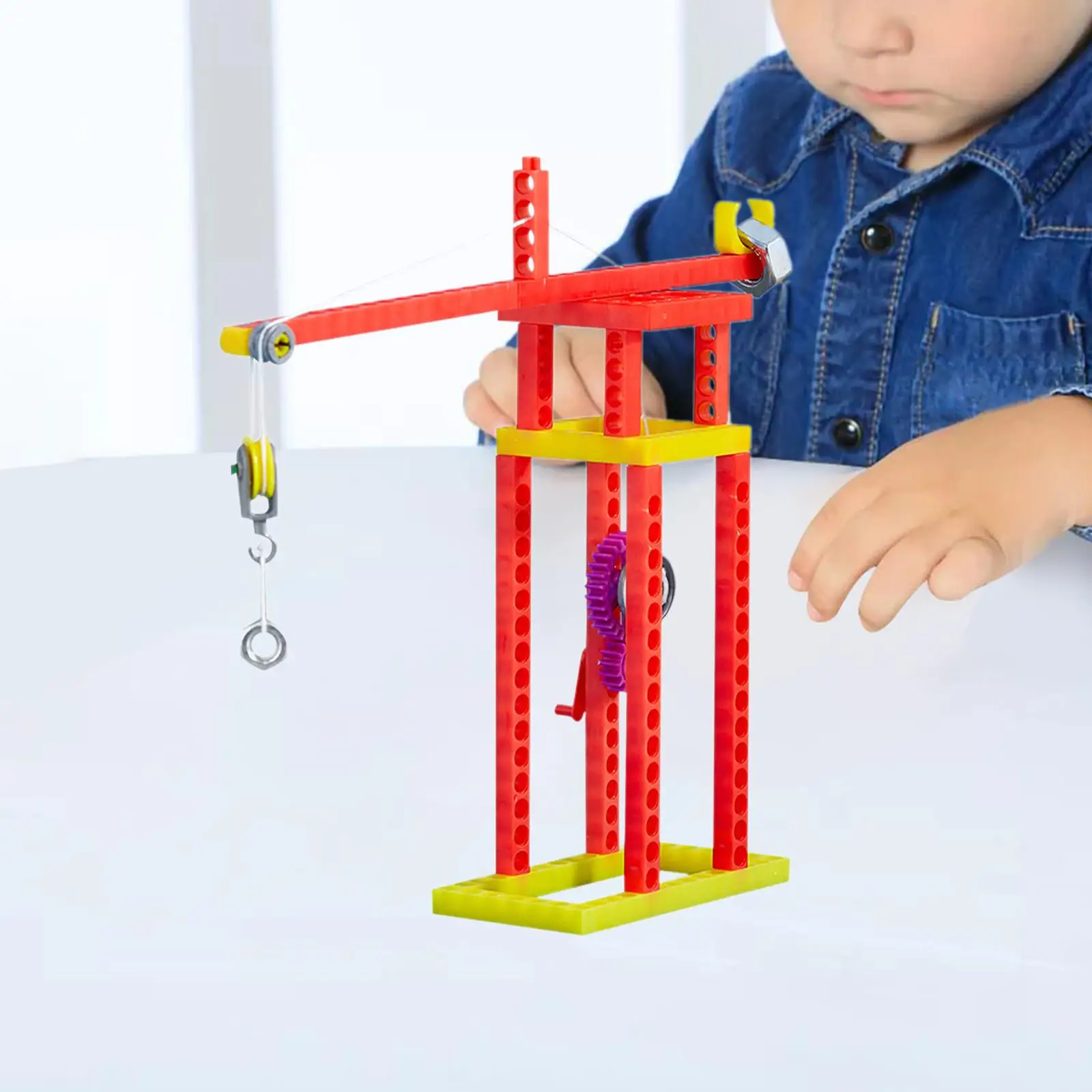 Башенный кран игрушка креативный коллекционный игровой набор аксессуары ручной