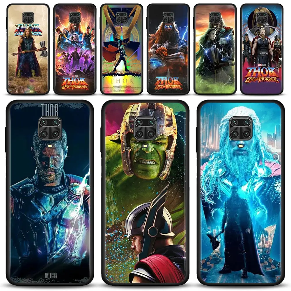 

Marvel Thor 4 Love and Thunder Cover For Xiaomi Redmi Note 11 9 8 10 Pro 7 9T 8T 9S 10Lite 11T 11S Case for REDMI 9 8 9C 9A 7A