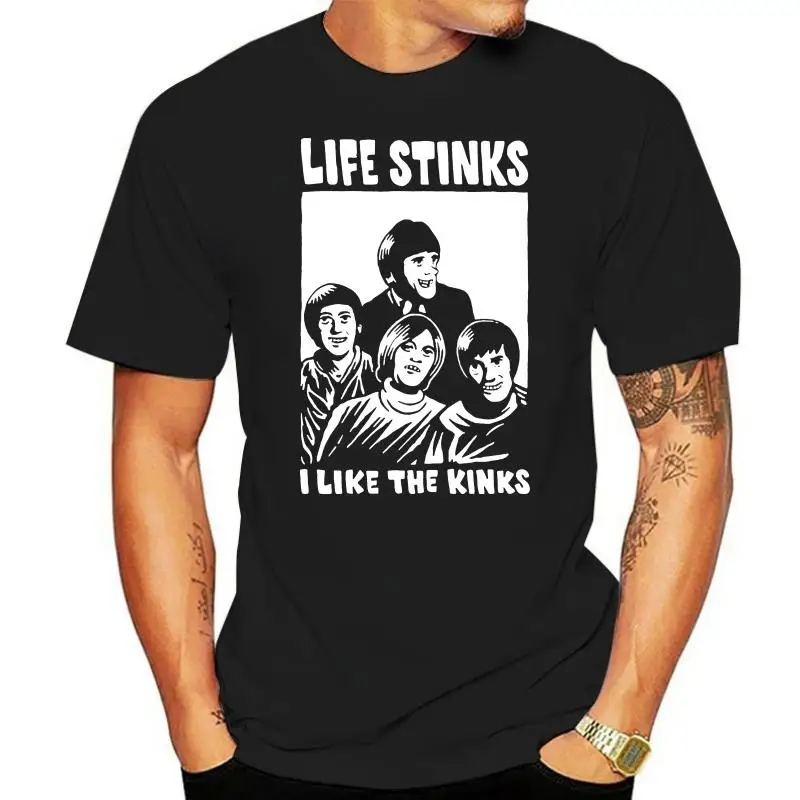 

Life Stinks I Like The Kinks Black S-XXXL Size Men's T-shirts